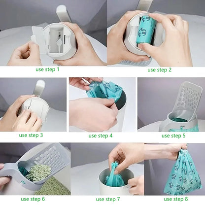 Cat Litter Scoop – Durable, Self-Cleaning Shovel for Easy Waste Removal